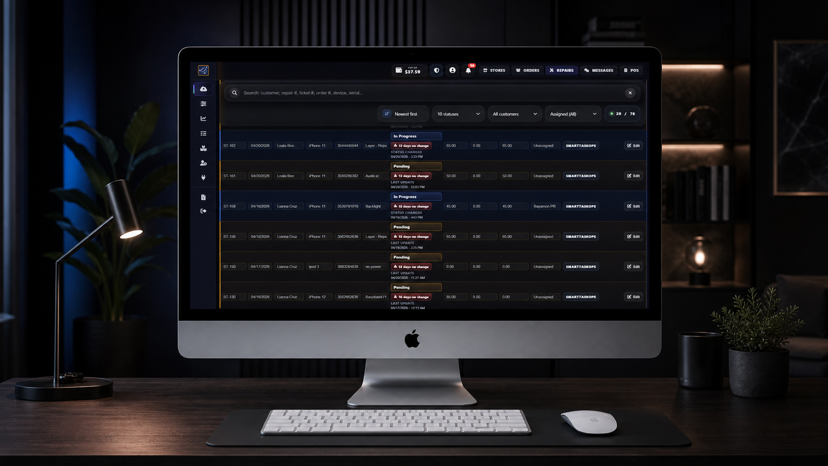 SmartTaskOps portal update screenshot